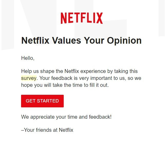 Netflix-feedback
