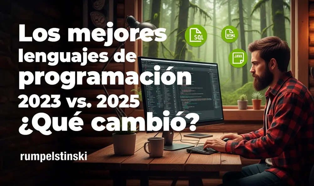 LOS 5 LENGUAJES DE PROGRAMACIÓN WEB MÁS USADOS EN 2023 vs 2025